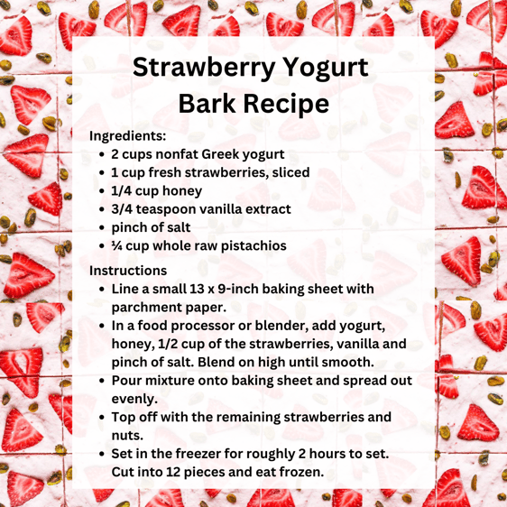 Strawberry Yogurt Bark Recipe